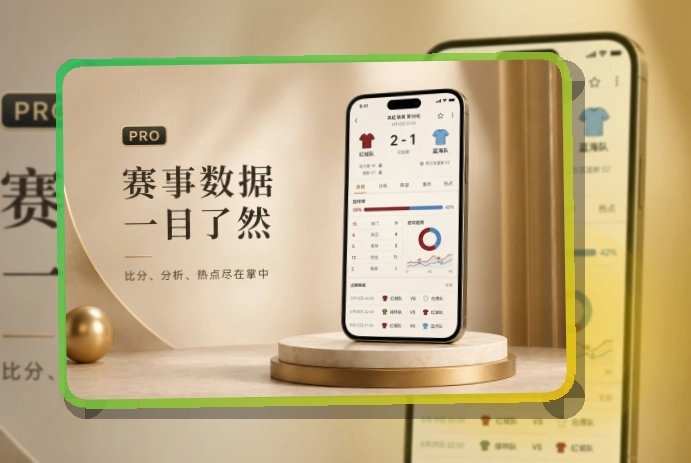 轻量下载 · 赛事App入口 · 多场赛事切换更清楚界面展示